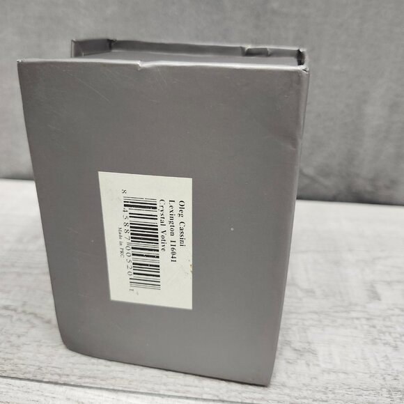 Oleg Cassini Crystal Votive Candle Holder with Signature - Picture 14 of 16